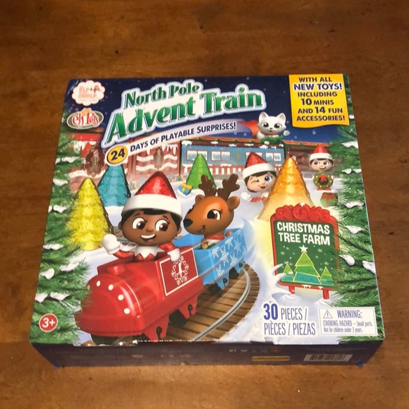 Elf on the Shelf North Pole Advent Train Calendar - Picture 1 of 7